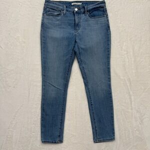 Levis Jeans Womens 29 Blue 711 Skinny Ankle Mid Rise Stretch Denim